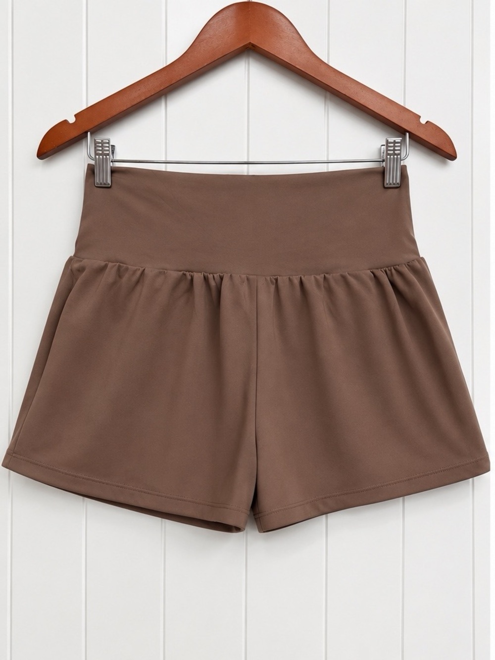 Halara SoftlyZero Airy Brown 2-in-1 Yoga Shorts Large NWOT